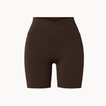 Active Wrap Shorts - Mørkebrun - ByStenholt.dk