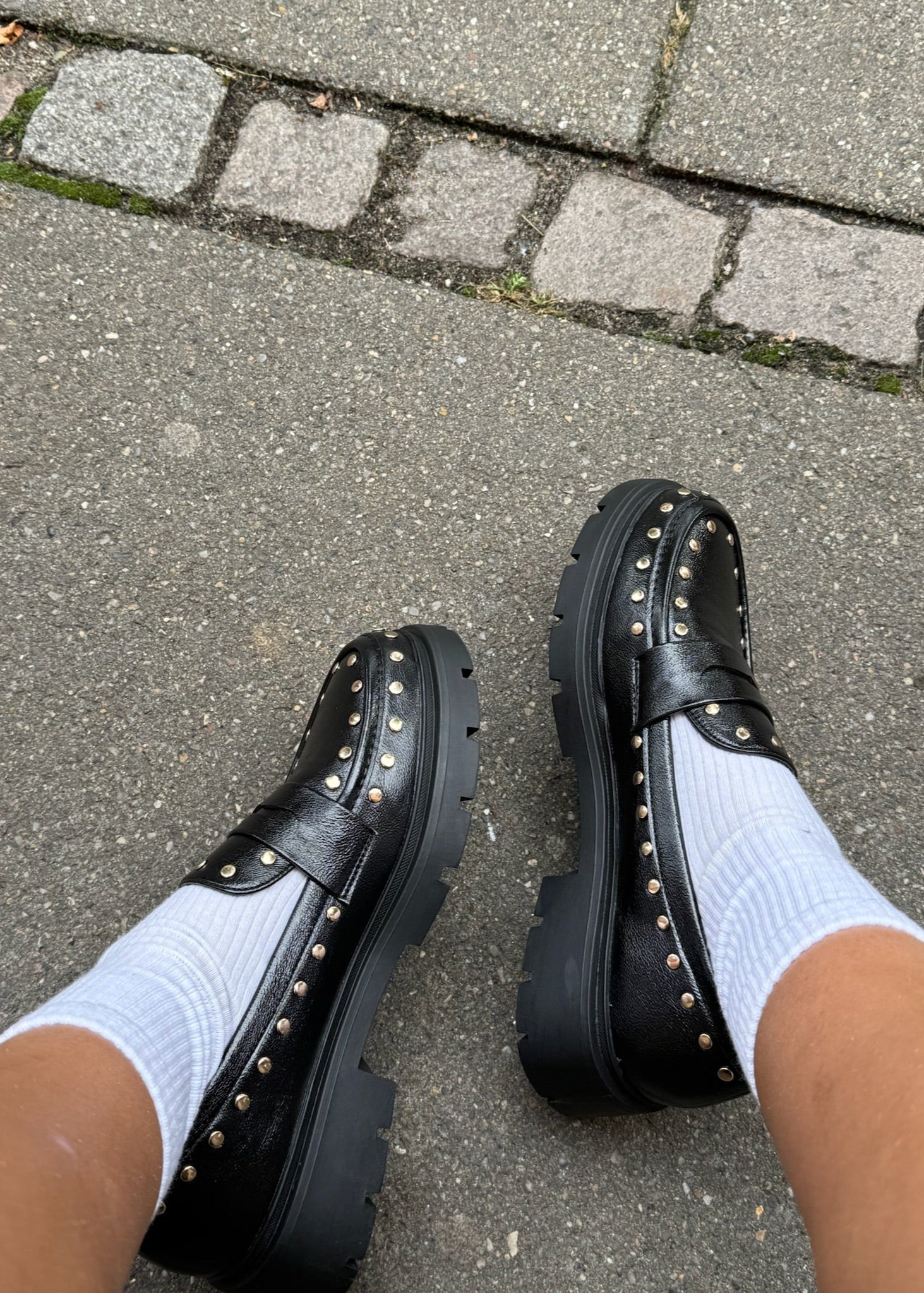 Aria Loafers med Nitter - Sort - ByStenholt.dk