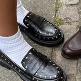 Aria Loafers med Nitter - Sort