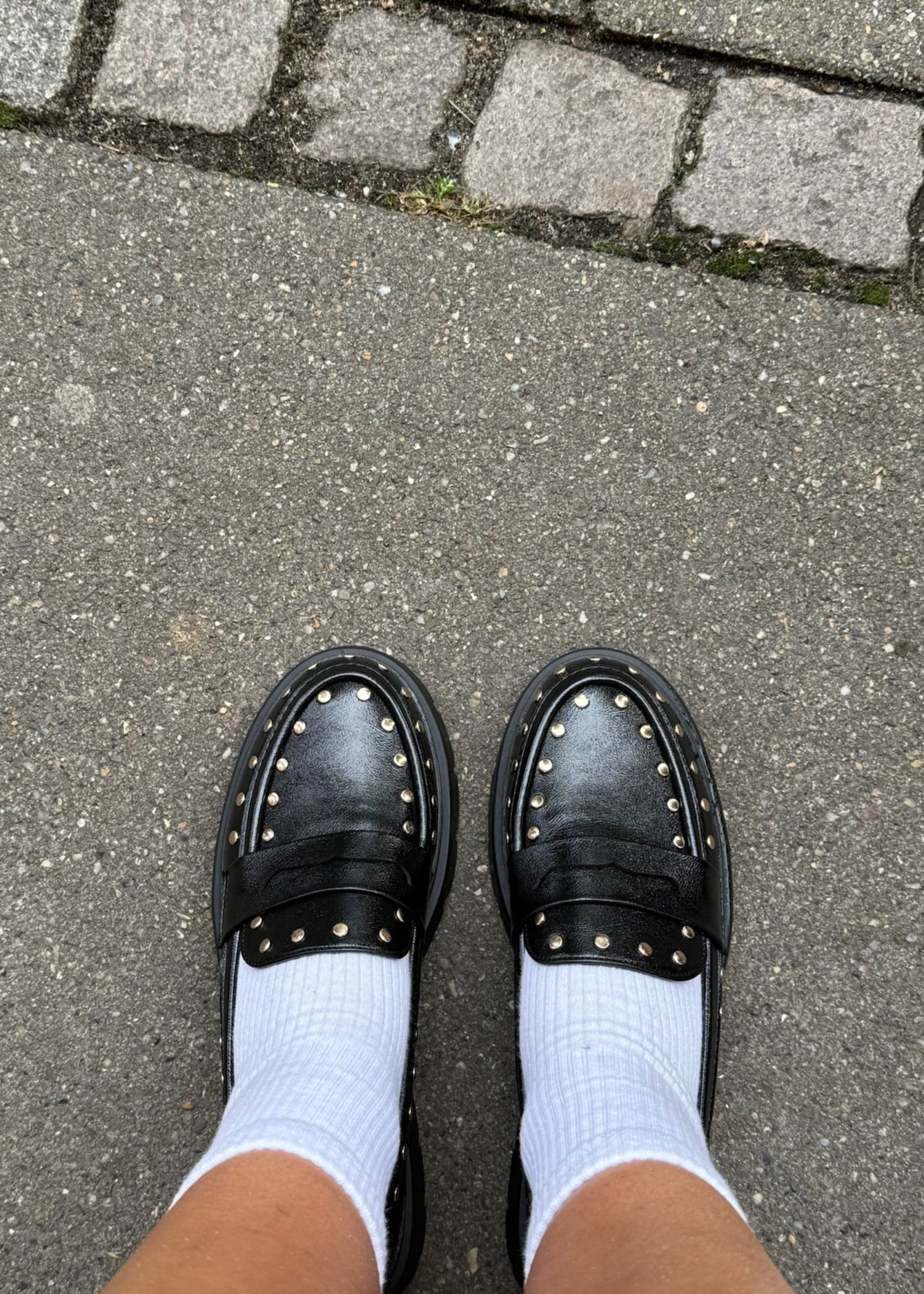 Aria Loafers med Nitter - Sort - ByStenholt.dk