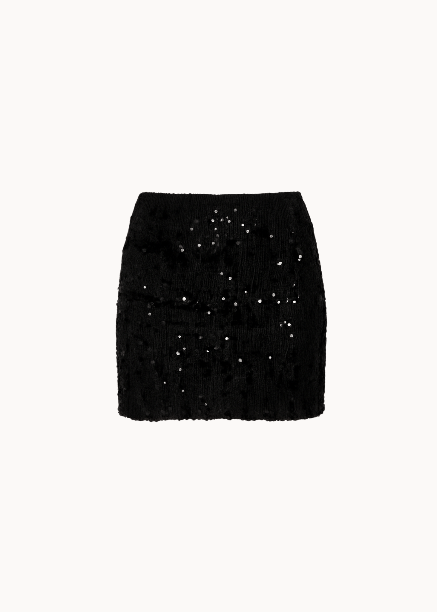 Astra Mini Paillet Nederdel - Sort - ByStenholt.dk