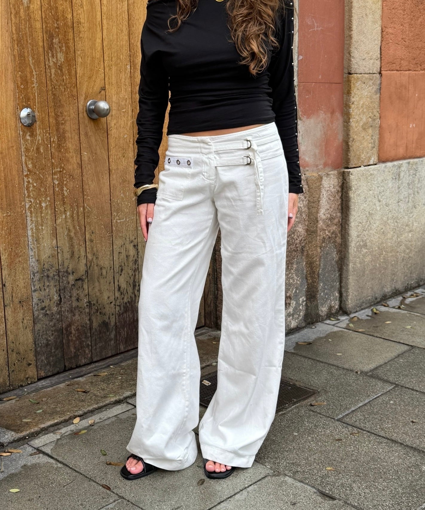 Audrey Low Waist Jeans - Hvid - ByStenholt.dk