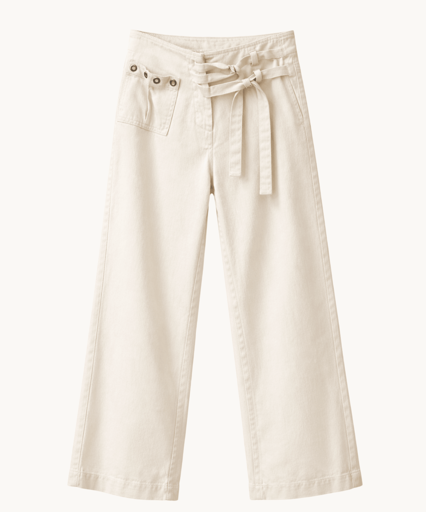 Audrey Low Waist Jeans - Hvid - ByStenholt.dk