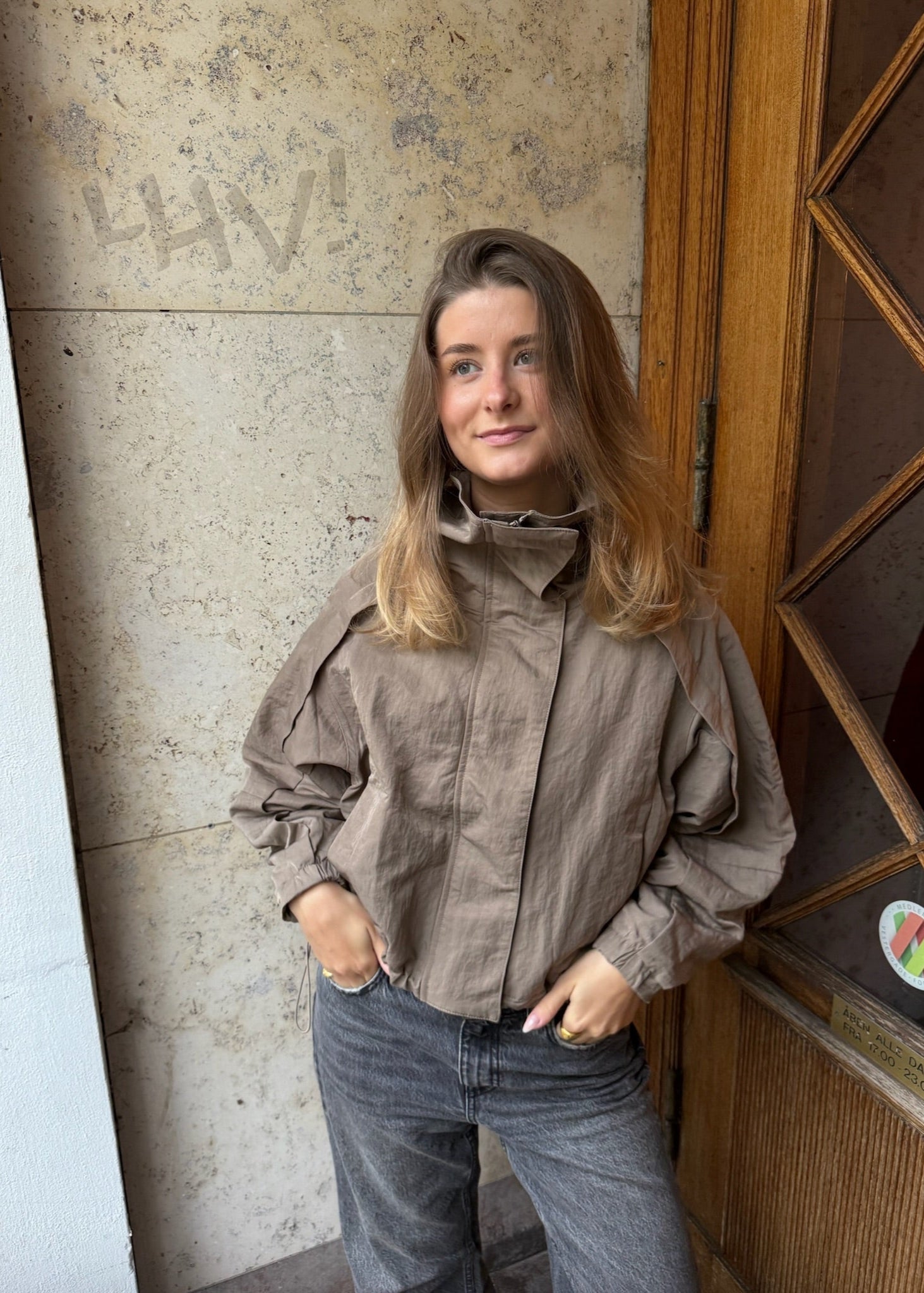 Ava Windbreaker - Taupe - ByStenholt.dk