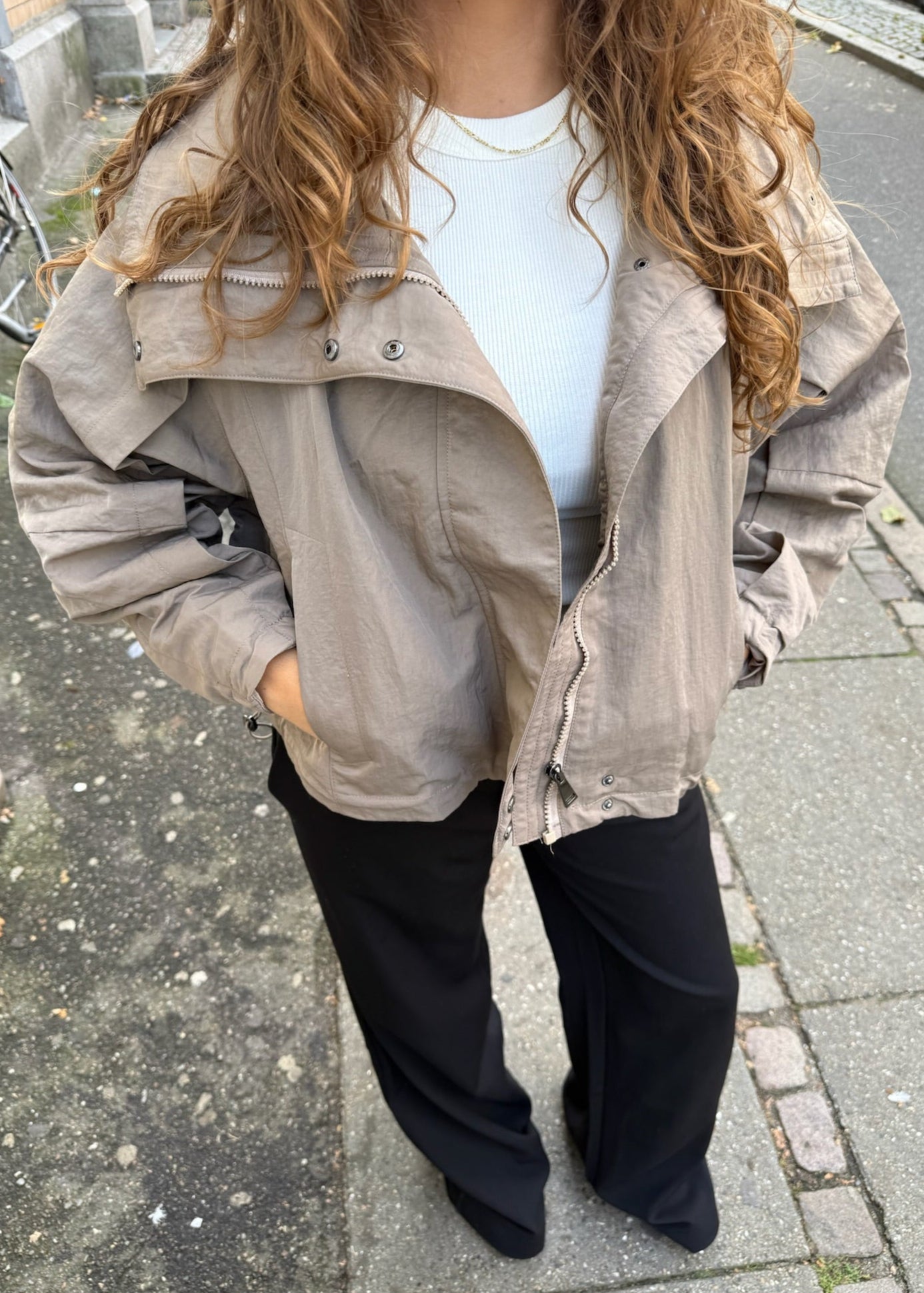 Ava Windbreaker - Taupe - ByStenholt.dk