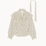 Belle Polka Skjorte - Hvid - ByStenholt.dk