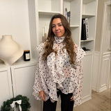 Belle Polka Skjorte - Hvid - ByStenholt.dk