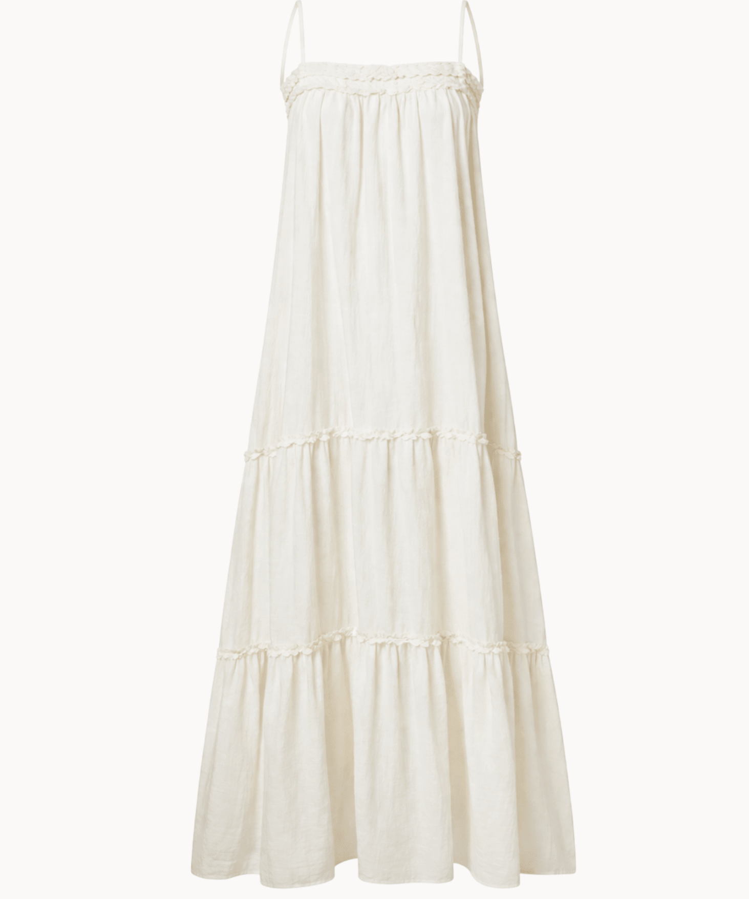 Bianca Maxi Kjole - Hvid - ByStenholt.dk