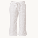 Broderet Low Waist Capribukser - ByStenholt.dk