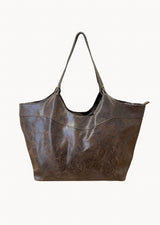 Caro Shopper Taske - Mørkebrun - ByStenholt.dk