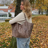 Caro Shopper Taske - Taupe - ByStenholt.dk