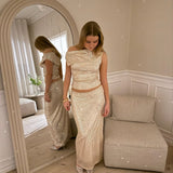 Celeste Paillet Top - Sart Lyserød - ByStenholt.dk