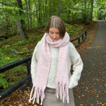 Chunky Tørklæde - Lyserød - ByStenholt.dk