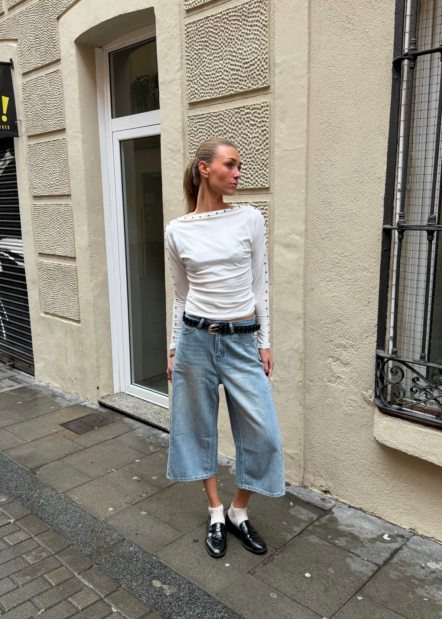 Culotte Jeans - Lyseblå - ByStenholt.dk