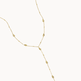 Dråbe Charm Halskæde - Guldbelagt - ByStenholt.dk