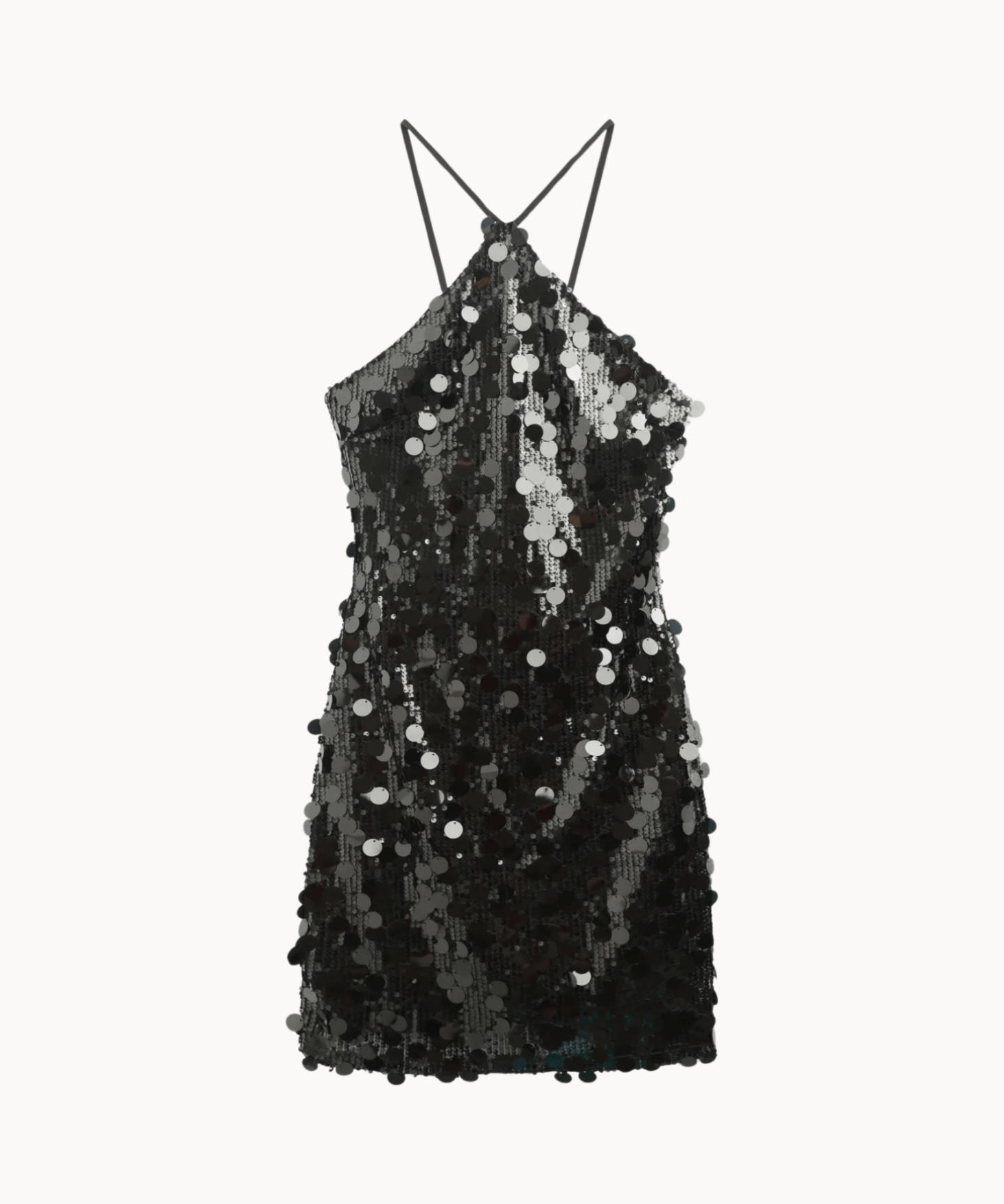 Dream Paillet Mini Kjole - Sort - ByStenholt.dk