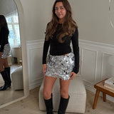 Dream Paillet Nederdel - Sølv - ByStenholt.dk