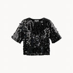 Dream Paillet T-shirt - Sort - ByStenholt.dk