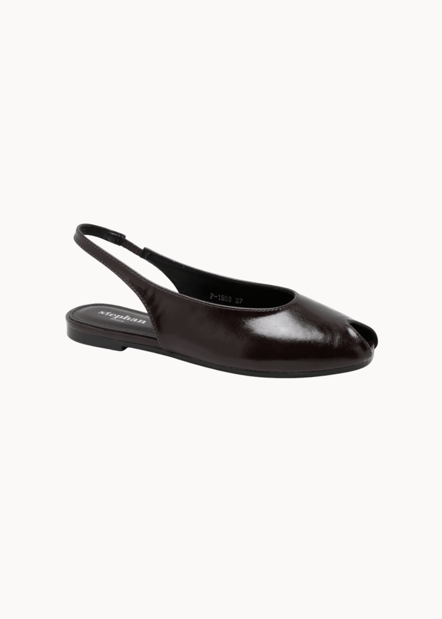Elara Slingback - Mørkebrun - ByStenholt.dk
