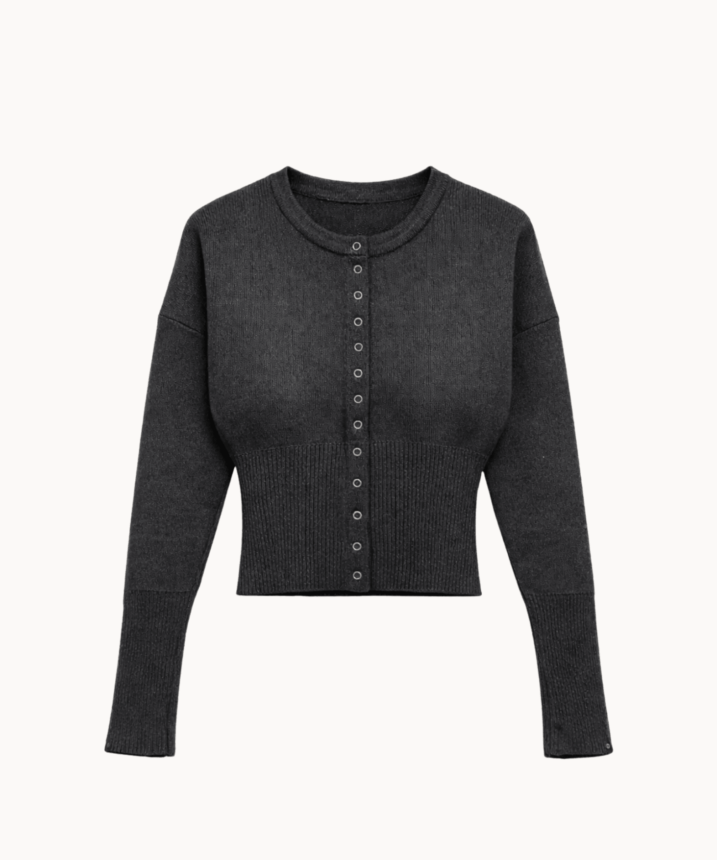 Eline Fitted Cardigan - Grå - ByStenholt.dk