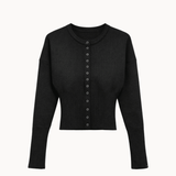 Eline Fitted Cardigan - Sort - ByStenholt.dk