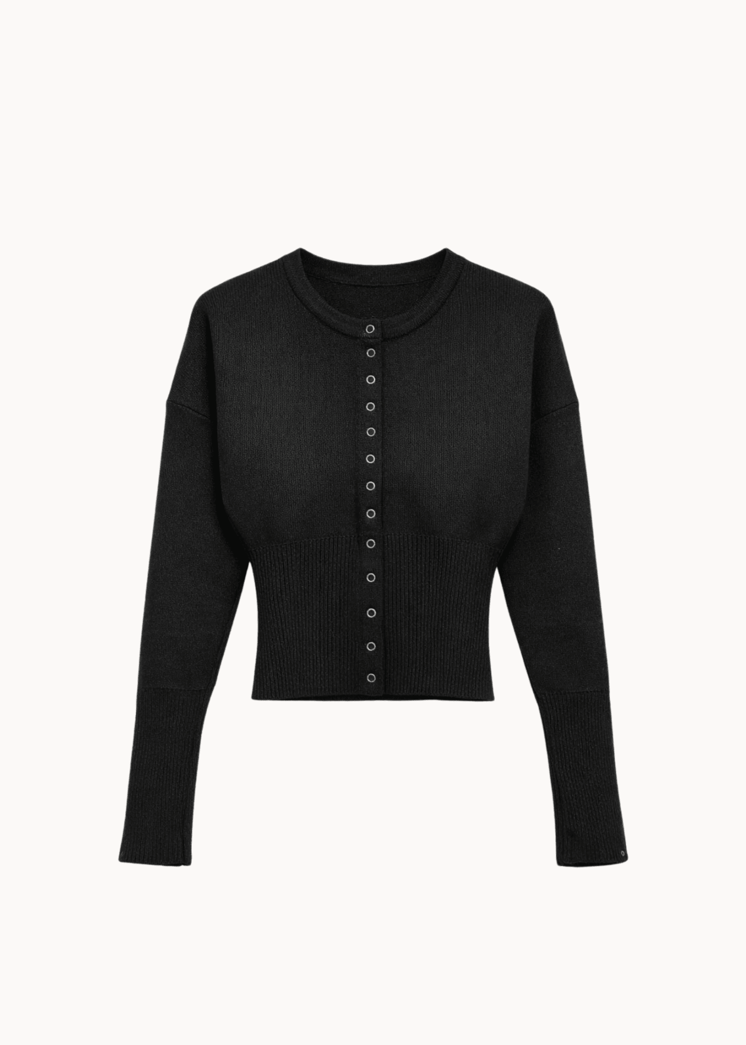 Eline Fitted Cardigan - Sort - ByStenholt.dk