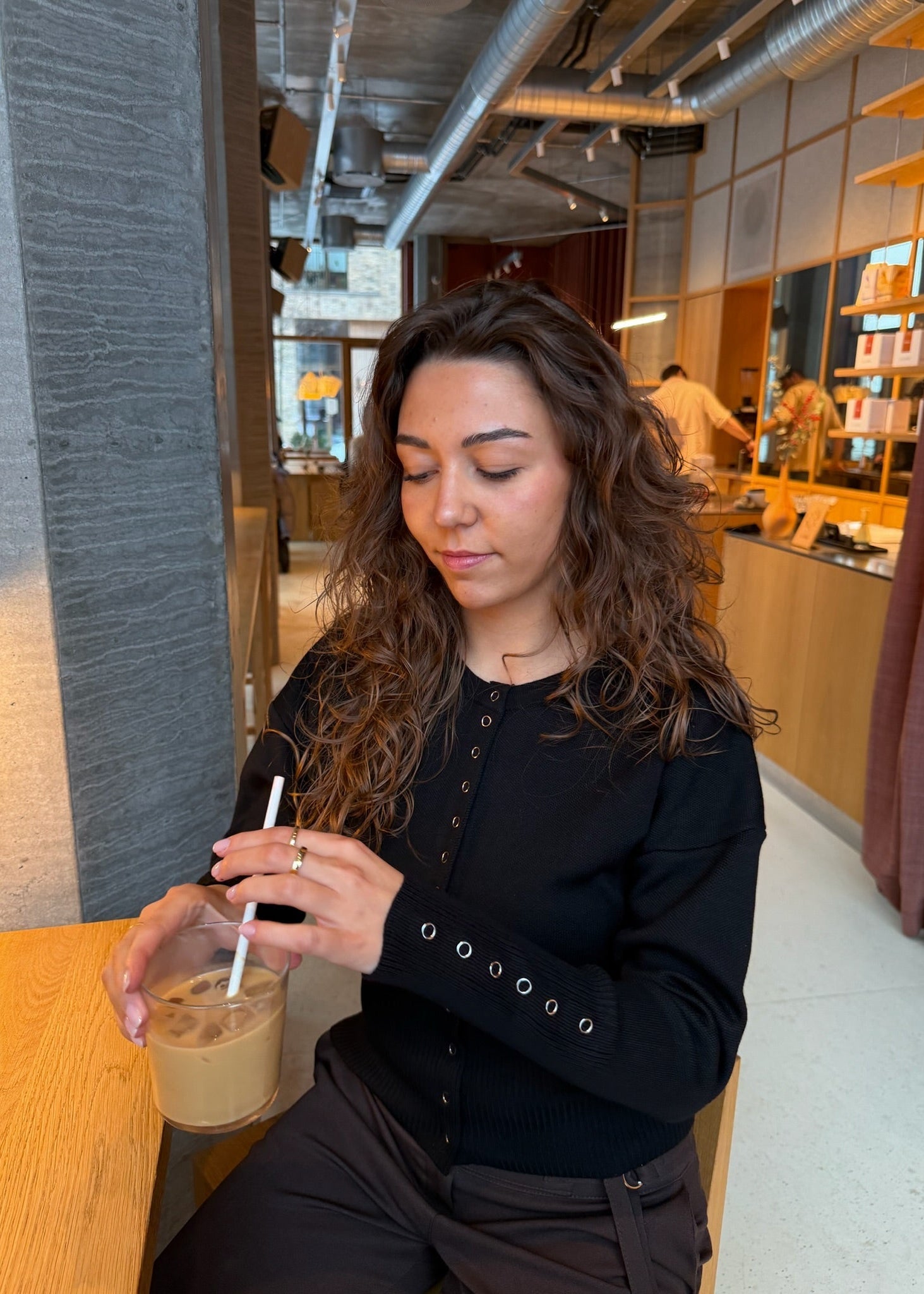 Eline Fitted Cardigan - Sort - ByStenholt.dk