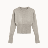 Eline Fitted Cardigan - Taupe - ByStenholt.dk