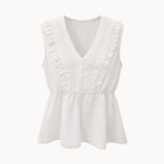 Elinor Top - Hvid - ByStenholt.dk