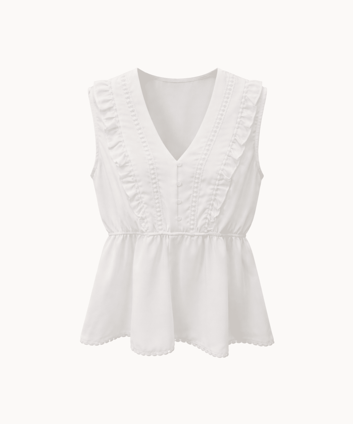 Elinor Top - Hvid - ByStenholt.dk