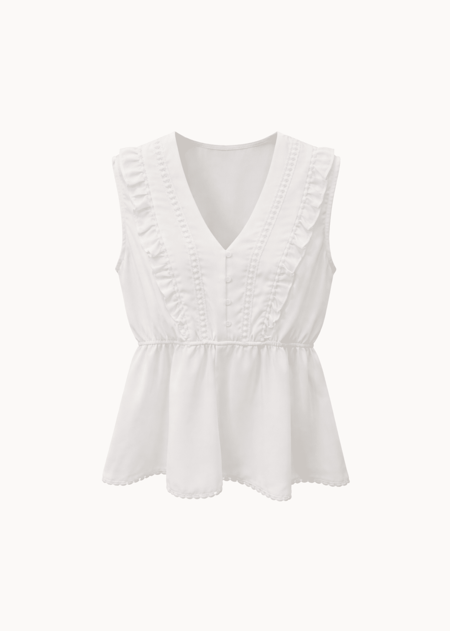 Elinor Top - Hvid - ByStenholt.dk