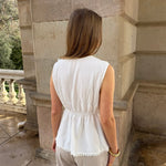 Elinor Top - Hvid - ByStenholt.dk