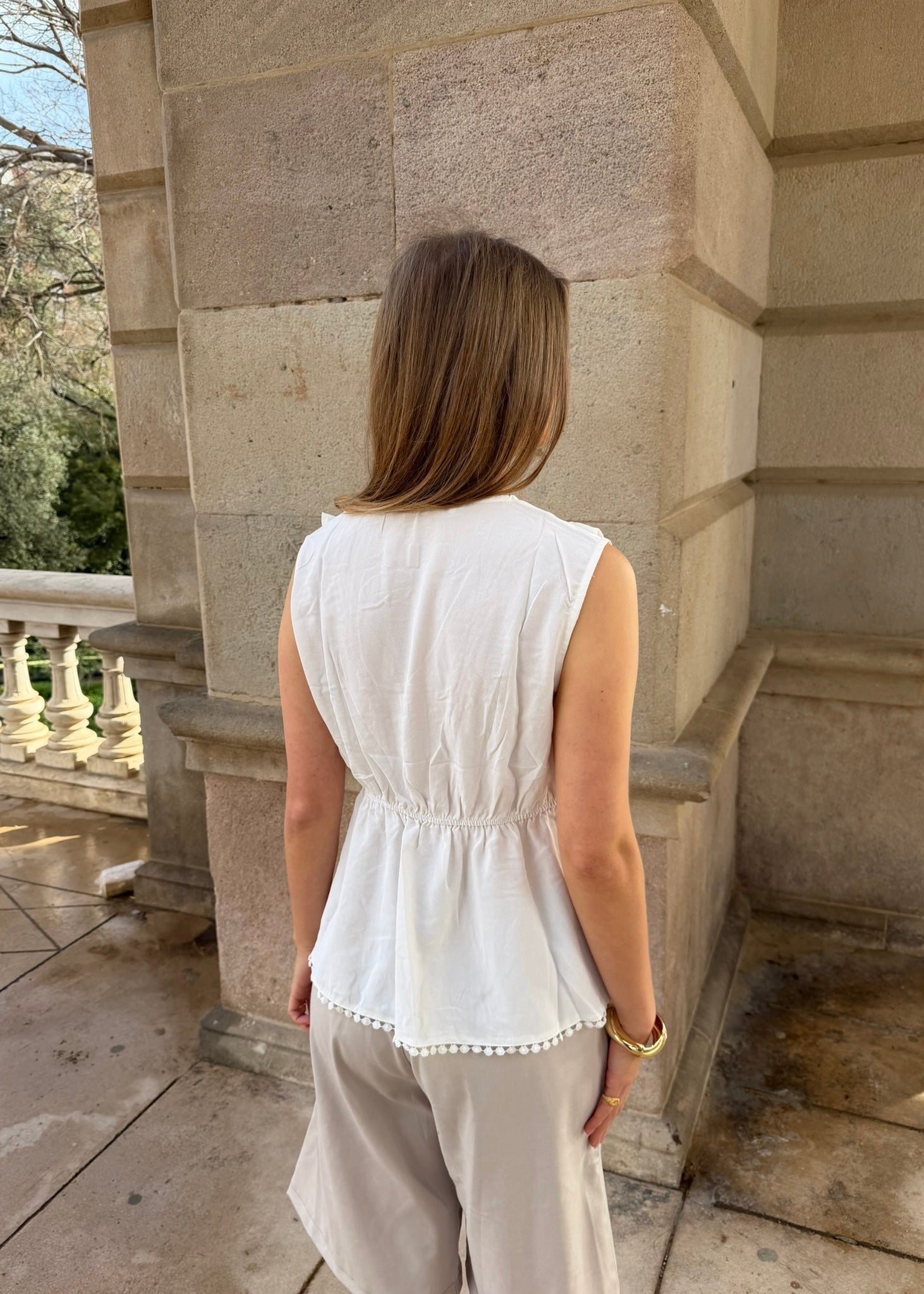 Elinor Top - Hvid - ByStenholt.dk