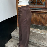 Elira Low Waist Bukser - Brun - ByStenholt.dk