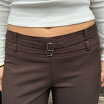 Elira Low Waist Bukser - Brun - ByStenholt.dk