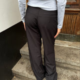 Elira Low Waist Bukser - Sort - ByStenholt.dk