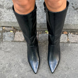 Ella Kitten Heel Støvler - Sort