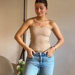 Ellie Top - Beige - ByStenholt.dk