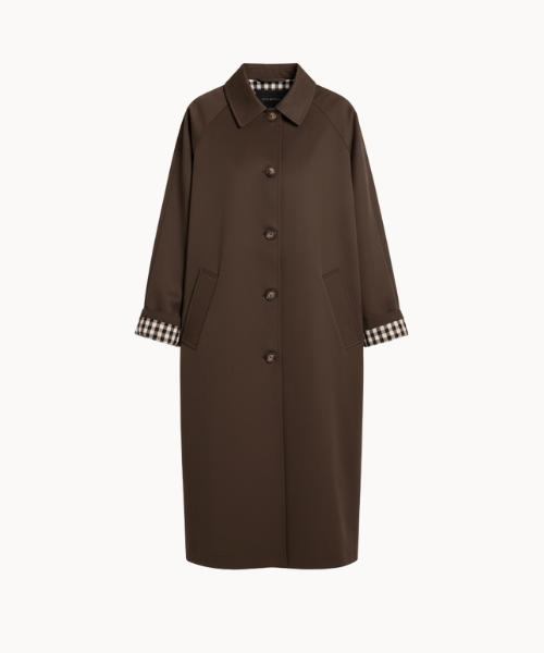 Elora Trench Coat - Mørkebrun - ByStenholt.dk