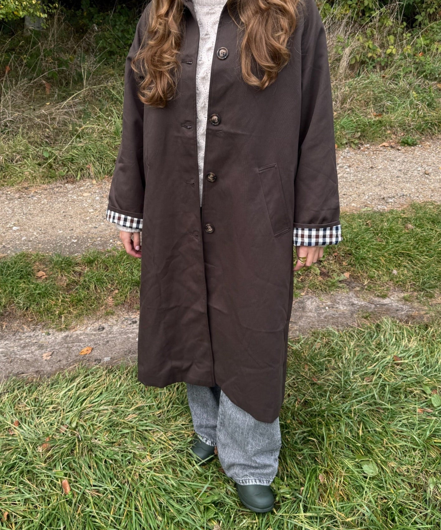 Elora Trench Coat - Mørkebrun - ByStenholt.dk