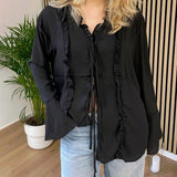 Emily Bluse - Sort - ByStenholt.dk