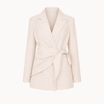 Emma Tie Blazer - Beige - ByStenholt.dk