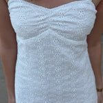 Fie Kjole med Åben Ryg - Hvid - ByStenholt.dk