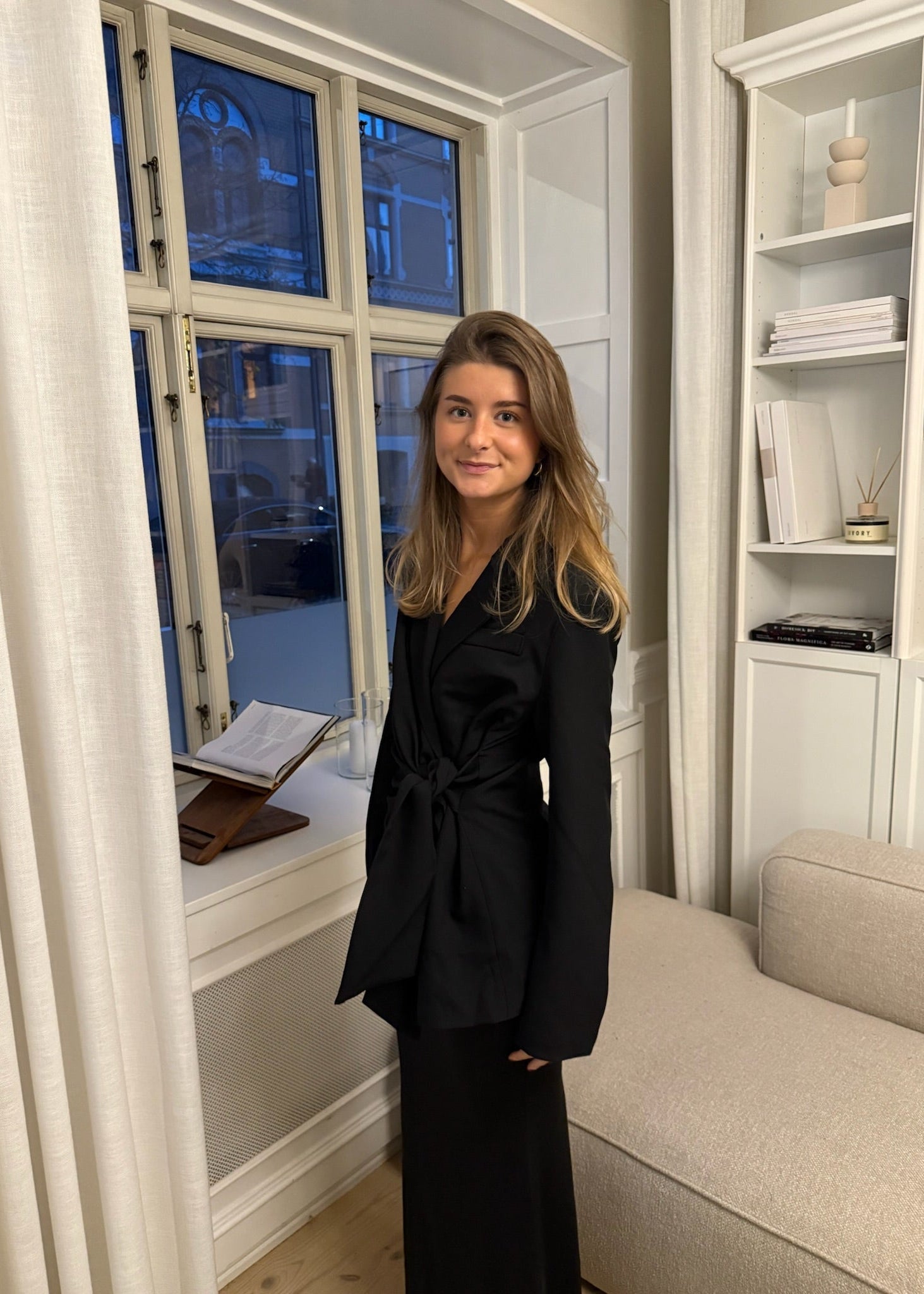 Fitted Tie Blazer - Sort - ByStenholt.dk