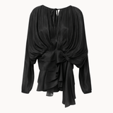 Flair Satin Kjole - Sort - ByStenholt.dk