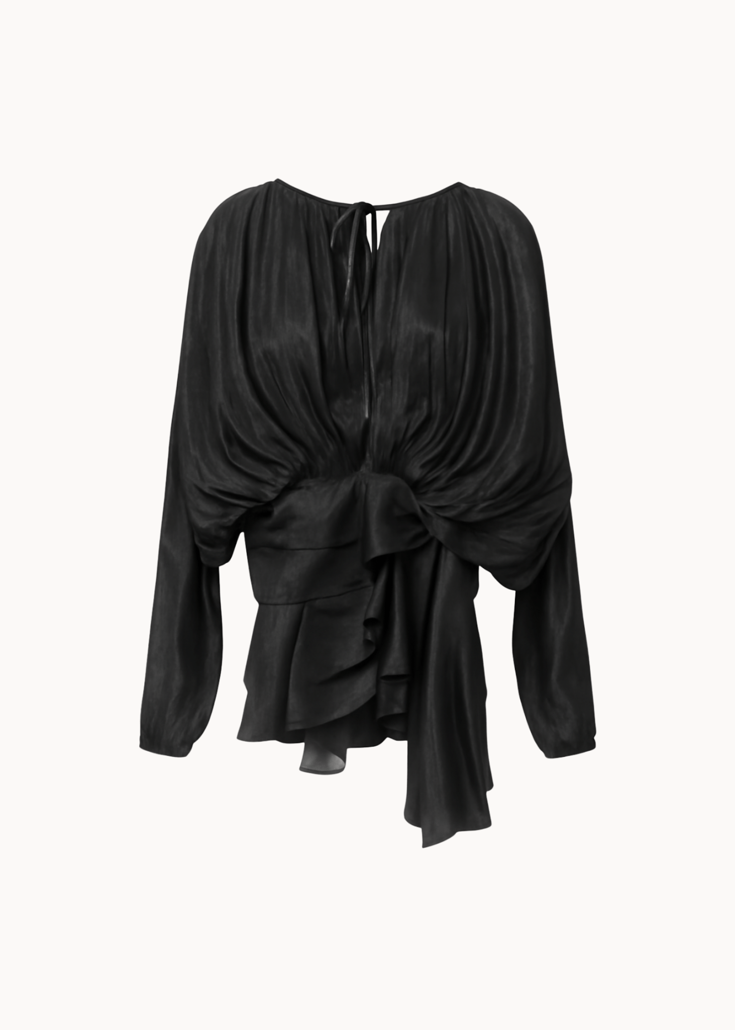 Flair Satin Kjole - Sort - ByStenholt.dk