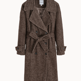 Frida Lang Coat - Brun - ByStenholt.dk