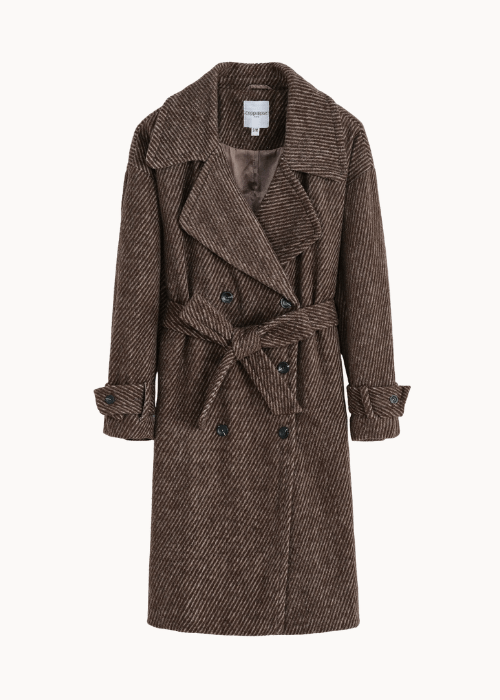 Frida Lang Coat - Brun - ByStenholt.dk