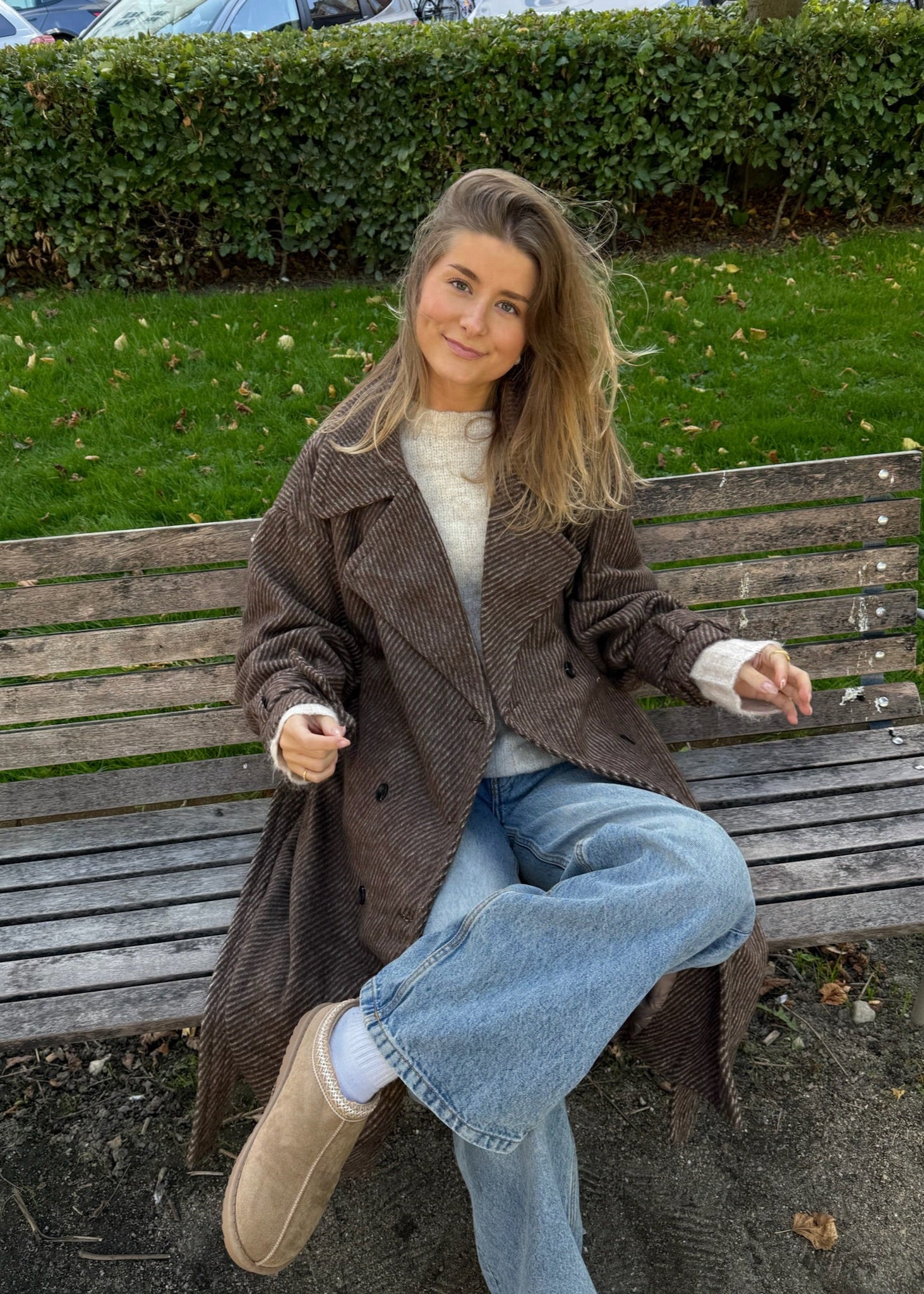 Frida Lang Coat - Brun - ByStenholt.dk