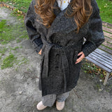 Frida Lang Coat - Sort - ByStenholt.dk